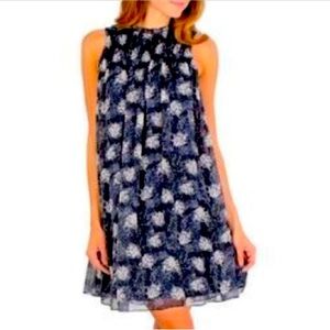 Joie floral Mini Dress black gray pink size small sleeveless Baltic Print tunic